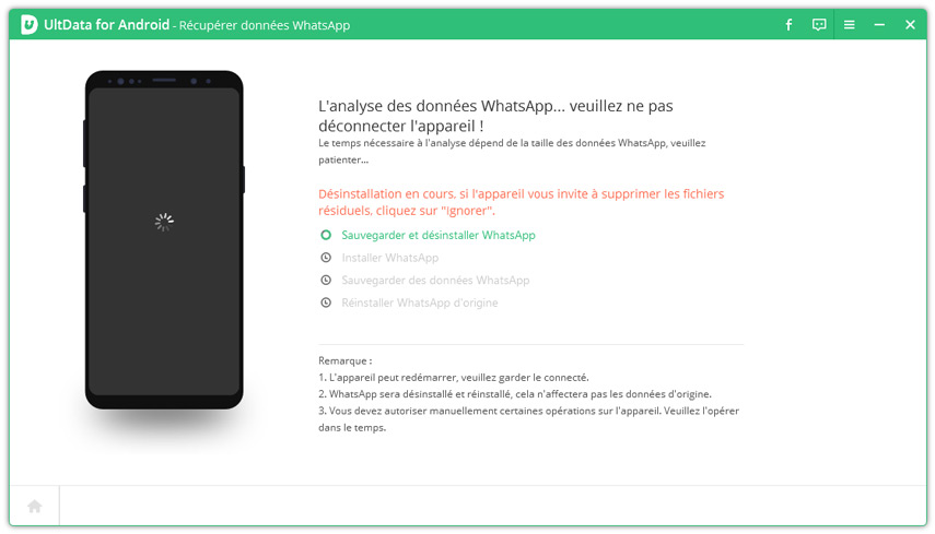 analyse video whatsapp - ultdata android