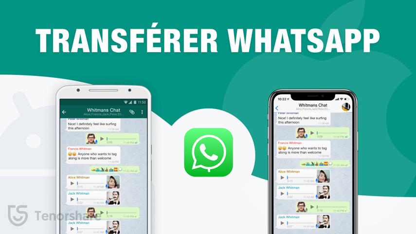 transfer message whatsapp android vers iphone